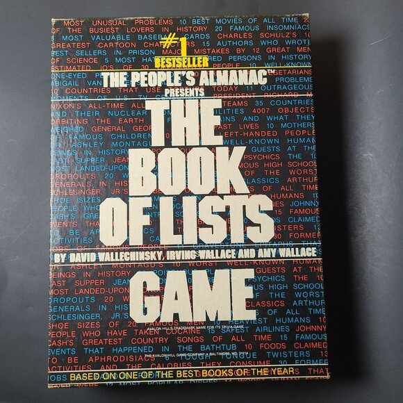 Avalon Hill 1979 : The Book of Lists Game - Best Books of the Year (UNPUNCHED) - Picture 4 of 8